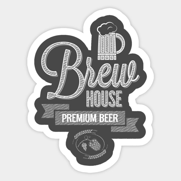 Brew House Sticker by Underground Cargo